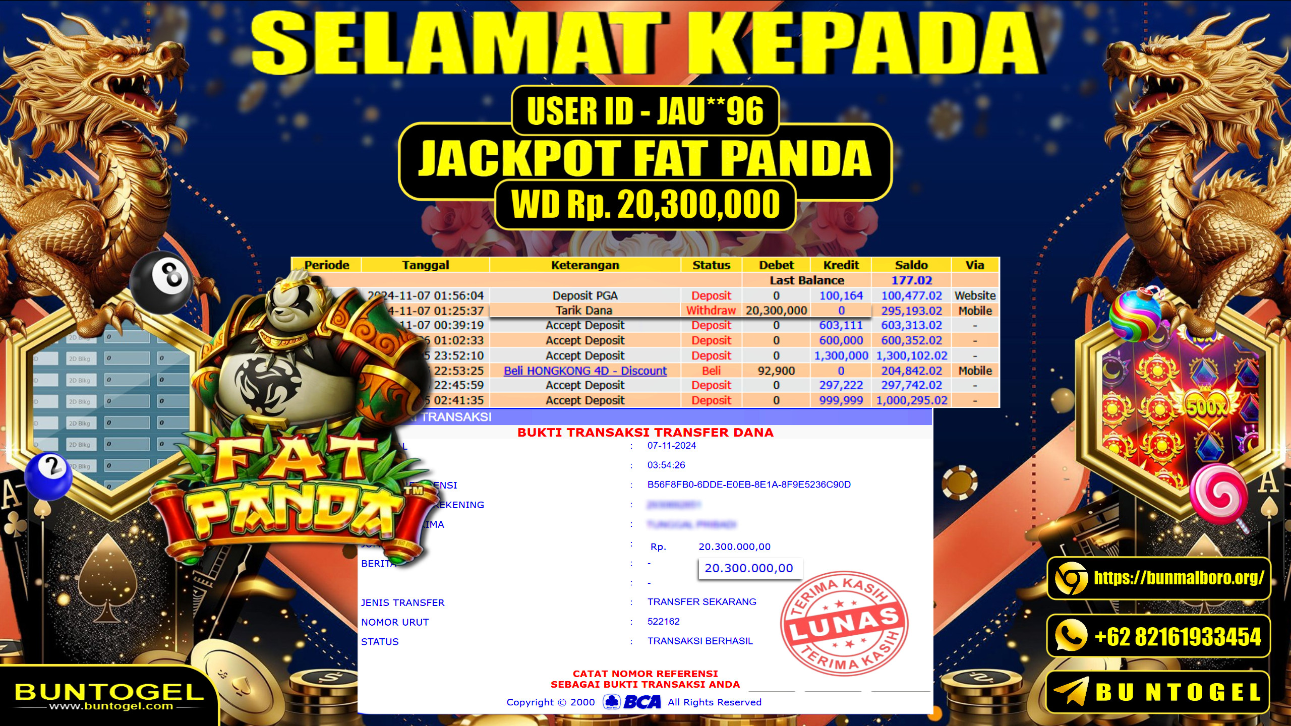 BUKTI BAYAR BUNTOGEL
