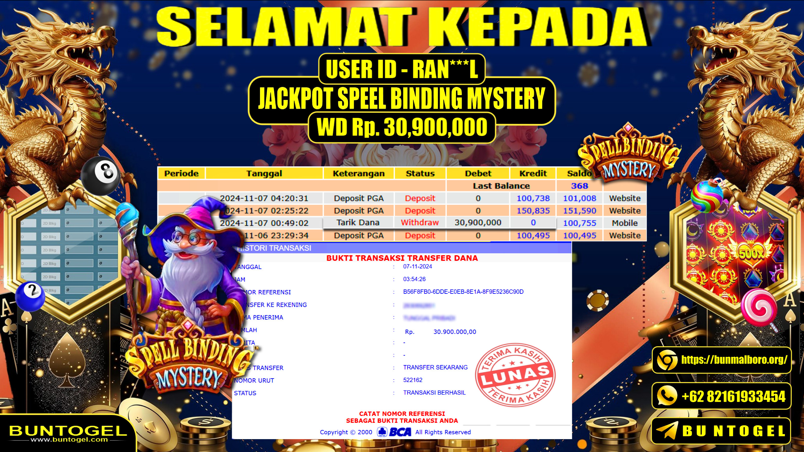BUKTI BAYAR BUNTOGEL