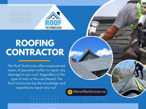 Choosing the right roofing contractor is essential to ensuring a durable and long-lasting roof for your home. 

Official Website: https://therooftechnician.ca/
Find us on Google Map: https://maps.app.goo.gl/6sBSffpLP8je9mUd6

Address: 3891 Chesswood Dr, North York, ON M3J 2R8, Canada
Tell: +14168260040

Our Profile: https://gifyu.com/rooftechnician
More Images: 
https://tinyurl.com/bdhbn43r
https://tinyurl.com/2dnd5xk2
https://tinyurl.com/25kbf5jy
https://tinyurl.com/56wf83ae