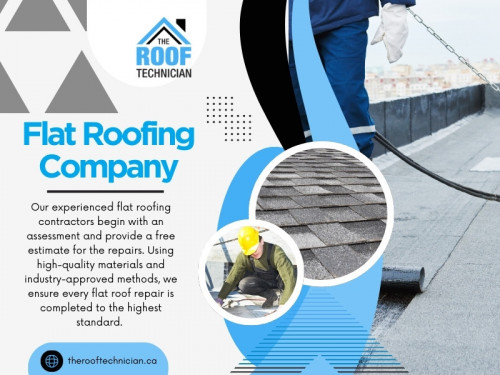 Ask the flat roofing company what materials they recommend and why. Popular flat roofing materials include EPDM rubber, TPO, and PVC membranes.

Official Website: https://therooftechnician.ca/
Find us on Google Map: https://maps.app.goo.gl/6sBSffpLP8je9mUd6

Address: 3891 Chesswood Dr, North York, ON M3J 2R8, Canada
Tell: +14168260040

Our Profile: https://gifyu.com/rooftechnician
More Images: 
https://tinyurl.com/2xmsa4jp
https://tinyurl.com/2aphcbyx
https://tinyurl.com/293lzecv
https://tinyurl.com/22yejke6