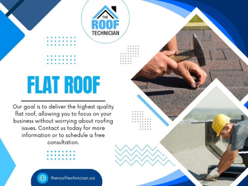 Flat roof tend to be easier and cheaper to repair, though they may have unique challenges, such as drainage issues.

Official Website: https://therooftechnician.ca/
Find us on Google Map: https://maps.app.goo.gl/6sBSffpLP8je9mUd6

Address: 3891 Chesswood Dr, North York, ON M3J 2R8, Canada
Tell: +14168260040

Our Profile: https://gifyu.com/rooftechnician
More Images: 
https://tinyurl.com/2aphcbyx
https://tinyurl.com/2dmz9ttk
https://tinyurl.com/293lzecv
https://tinyurl.com/22yejke6