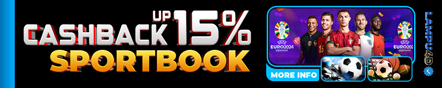 BONUS CASHBACK SPORTBOOK UP 15%