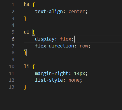 An example of CSS styles