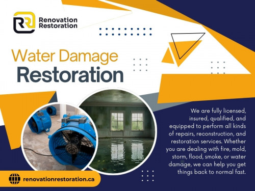 Experiencing fire or water damage in your home or business can be overwhelming and emotionally draining. That is why choosing the right fire and water damage restoration service is essential to restoring your property efficiently and professionally. 

Official Website: https://renovationrestoration.ca

Contact : Renovation Restoration Inc
Telephone: 416-904-3131
Address: 3080 Yonge St, Toronto, ON M4N 3N1

Find Us On Google Map: https://maps.app.goo.gl/FdepGhGHiVyqRbRQA

Our Profile: https://gifyu.com/lobbyrenovation
More Images: https://tinyurl.com/24okssme
https://tinyurl.com/22fgk8wf
https://tinyurl.com/2a59kuzg
https://tinyurl.com/2bka36wq