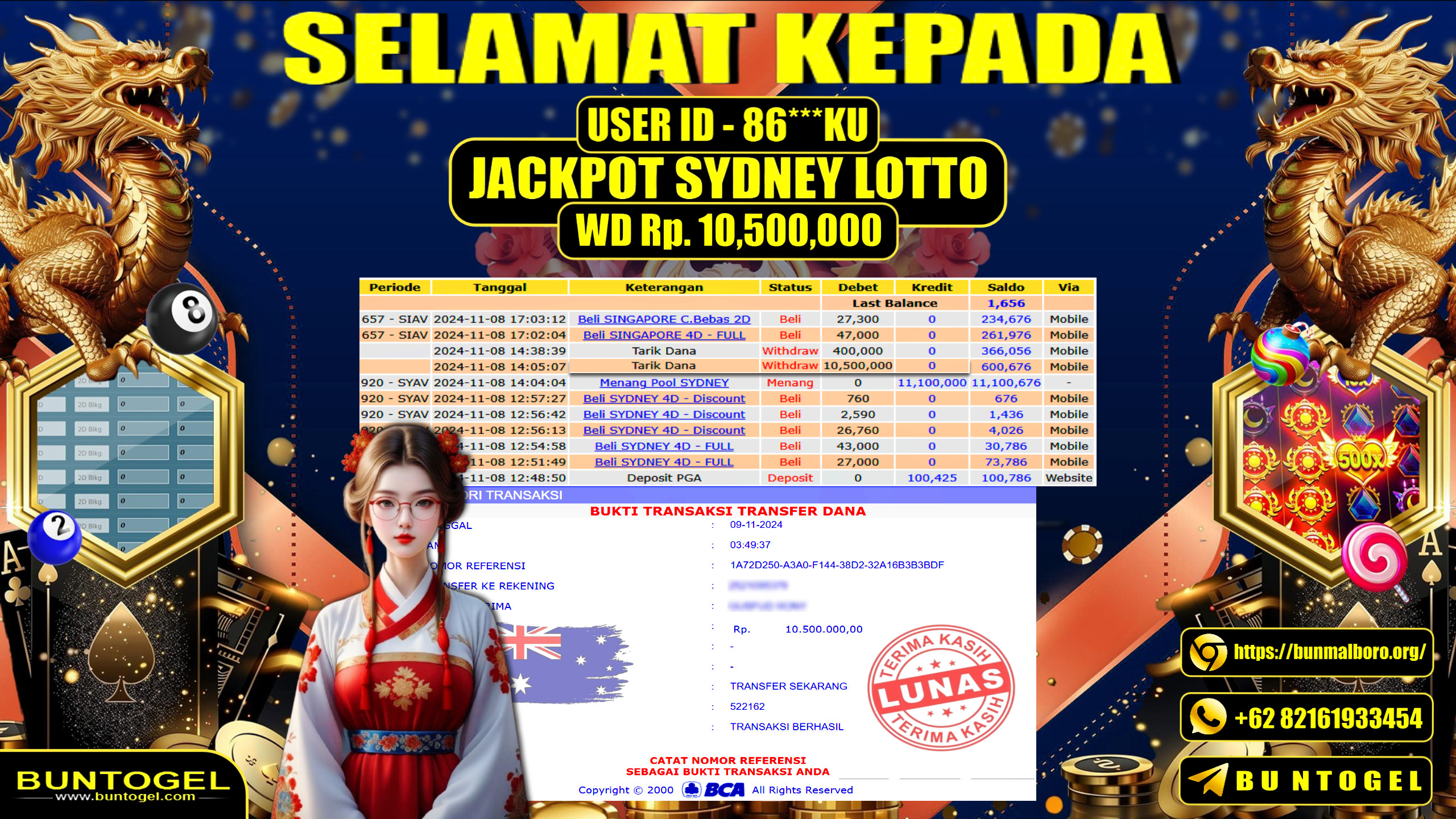 BUKTI BAYAR BUNTOGEL