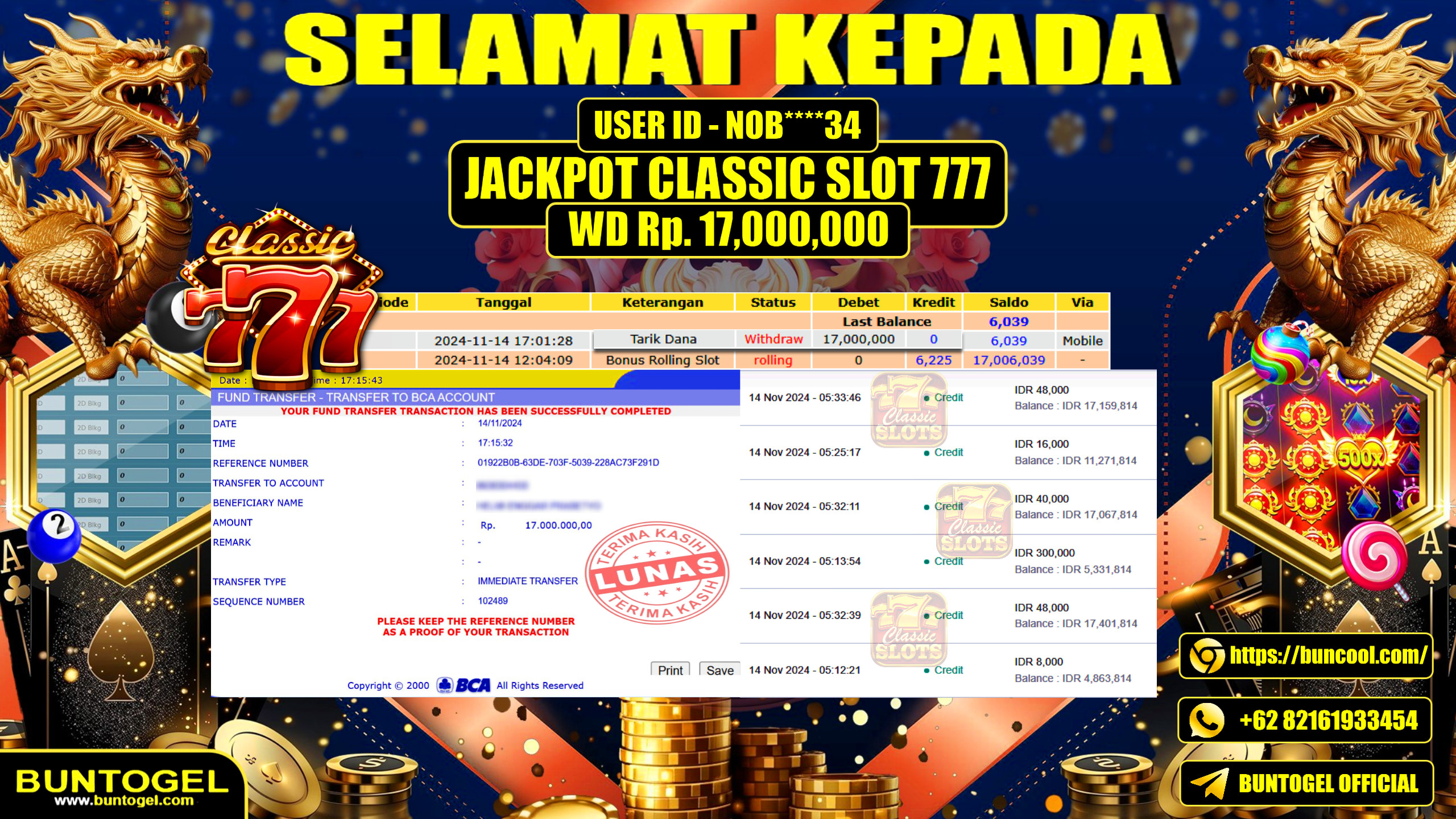 BUKTI BAYAR BUNTOGEL