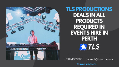 TLS Productions proudly presents audio visual hire in Perth for your upcoming event. If you want to make an event or a party happening, go in for the best sound system on hire from the best company in Australia. #EventsHire #eventequipmenthirePerth #TLSProductions

https://www.tlswa.com.au/