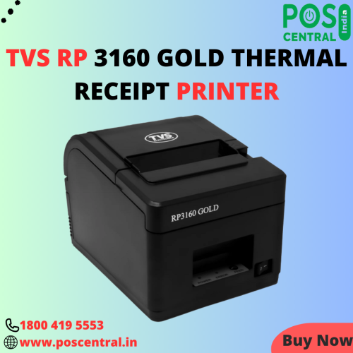 The TVS RP 3160 Gold Thermal Receipt Printer is a high-performance printing device primarily designed for printing receipts in various retail and hospitality environments. With a paper width capacity of 80 mm, the printer can accommodate various paper sizes commonly used for receipts. The printer is equipped with flash memory, which allows for convenient and fast storage of important data and settings. Furthermore, the printer comes with an Ethernet interface, providing the option for network connectivity. Get fair deals on TVS RP 3160 Gold from POS Central India with free express delivery. Visit https://www.poscentral.in/tvs-rp-3160-gold-thermal-receipt-printer.html